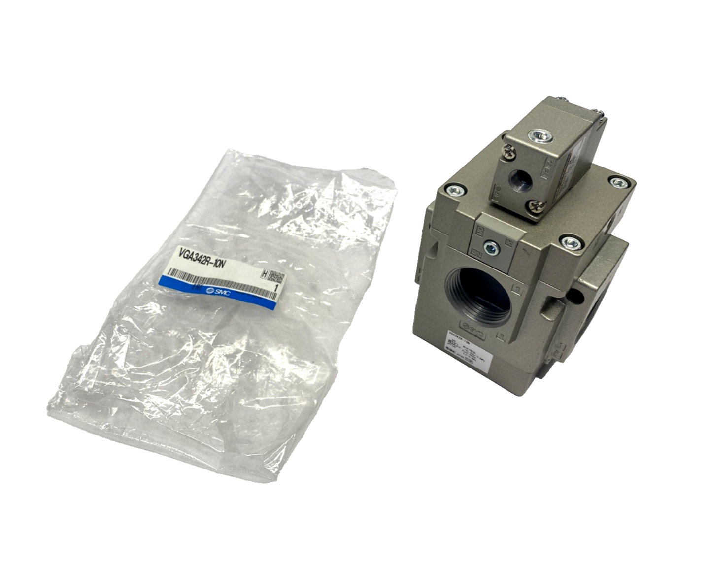SMC VGA342R-10N 3-Port Air Operated External Pilot Valve 1" NPT - Maverick Industrial Sales