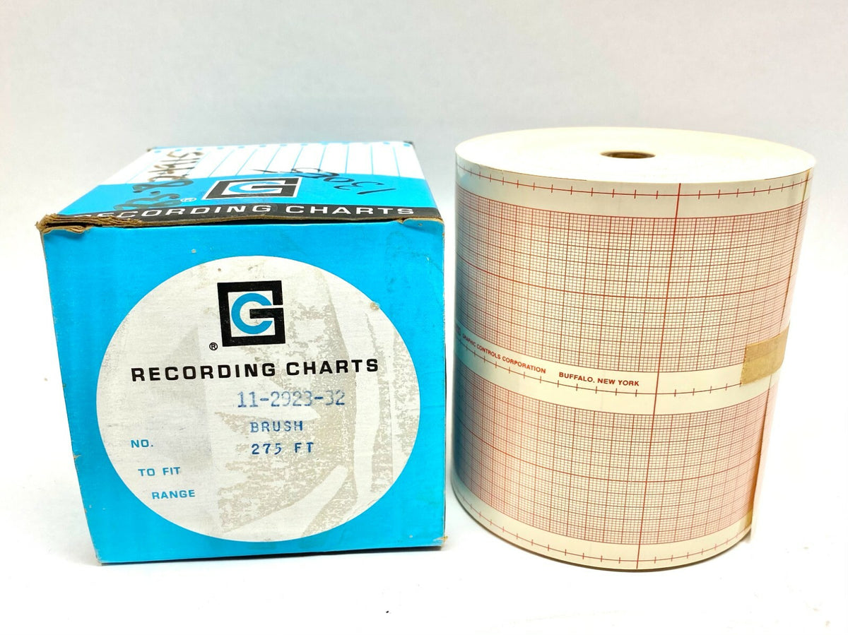 11-2923-32 | Graphic Controls 11292332 Recording Chart Paper 275 FT - New - Maverick Industrial Sales