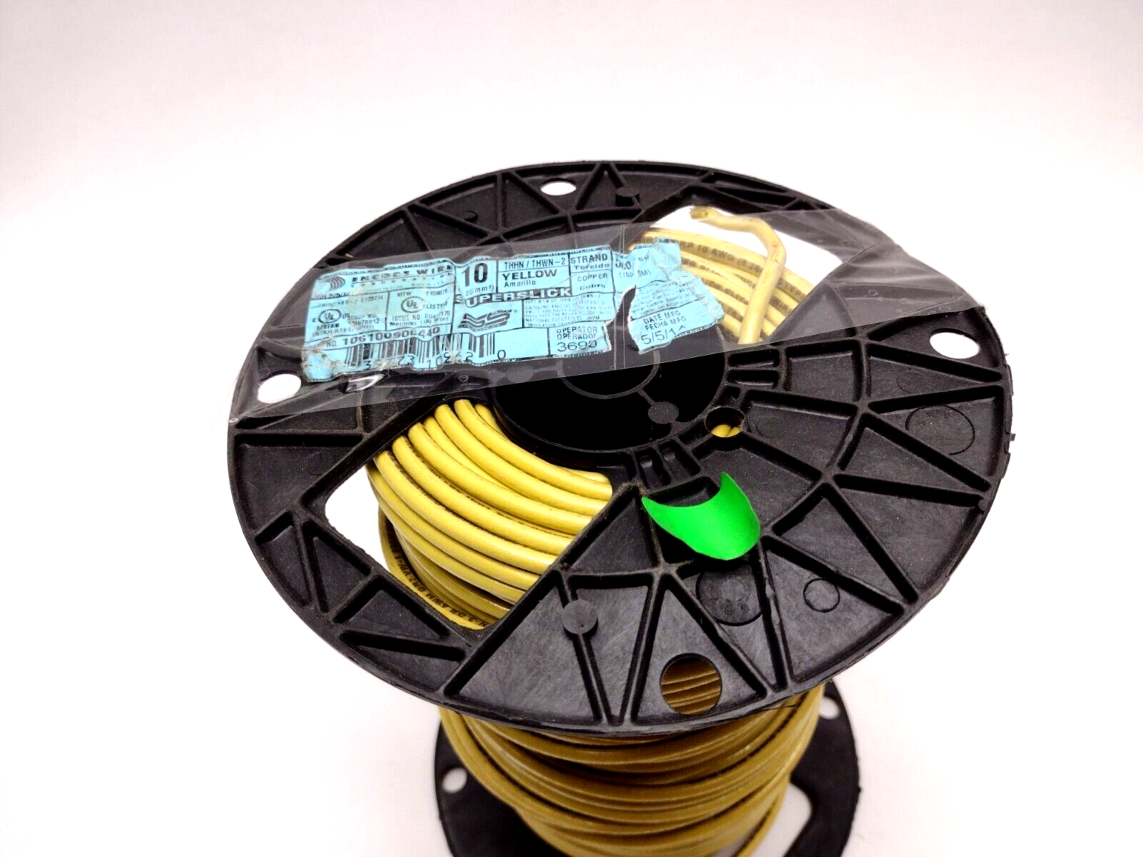 Encore Wire 106100906440 SuperSlick 10AWG Yellow THHN/THWN-2 200 FT - Maverick Industrial Sales