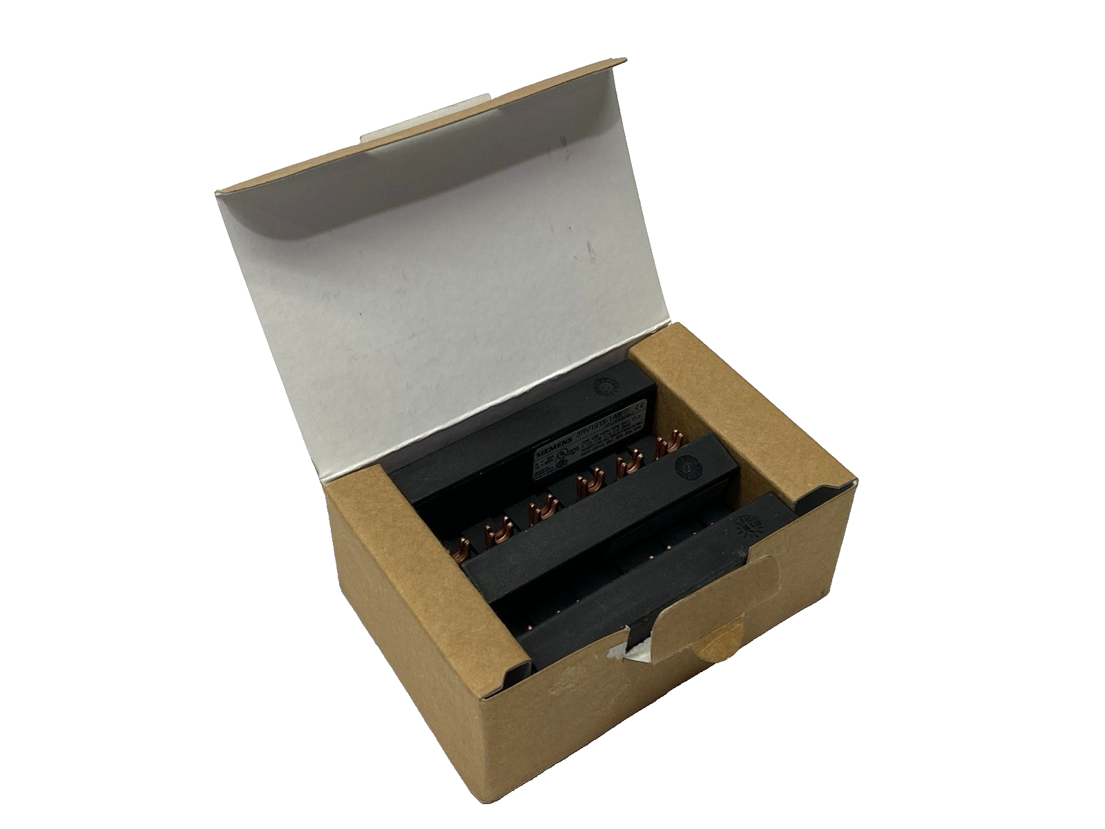 Siemens 3RV1915-1AB Busbar 3-Phase Modular Spacing 45mm for 2 Switches PKG OF 10 - Maverick Industrial Sales