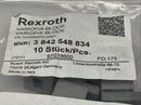 Bosch Rexroth 3842548834 Variofix Block 10 Grey PKG OF 10 - Maverick Industrial Sales