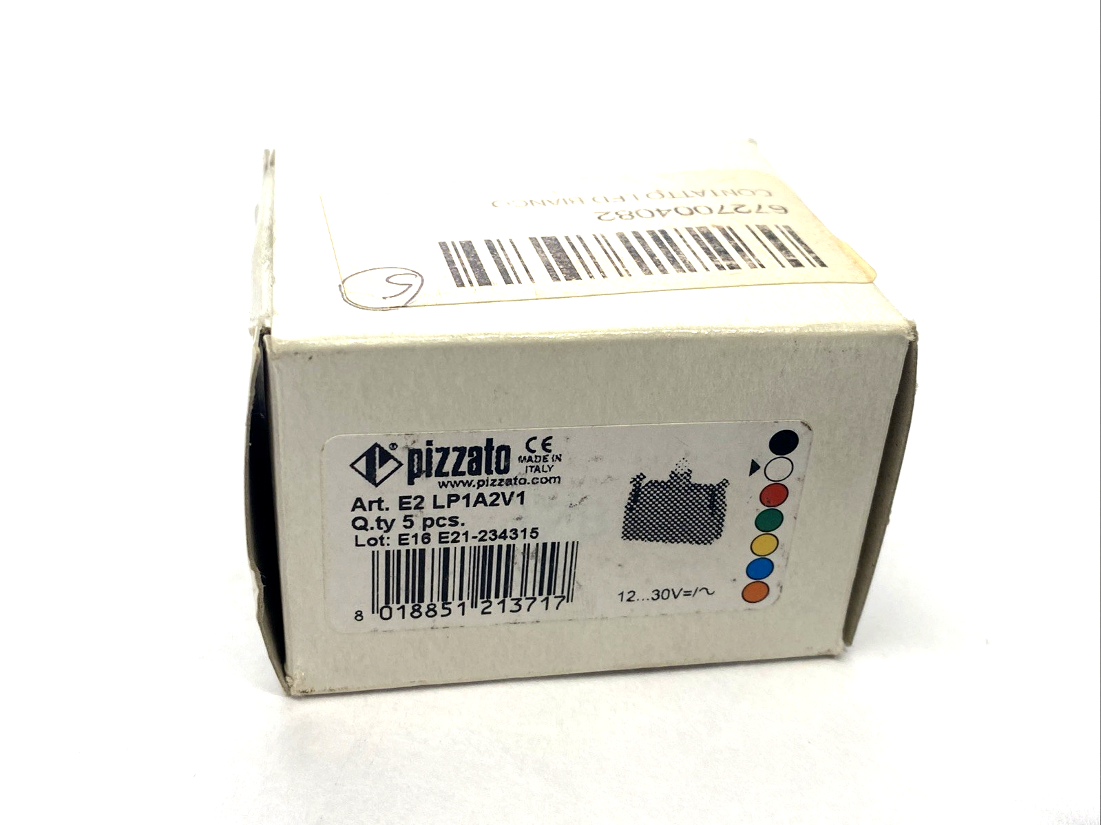 Pizzato E2 LP1A2V1 White LED 12-30VDC 5-PACK - Maverick Industrial Sales