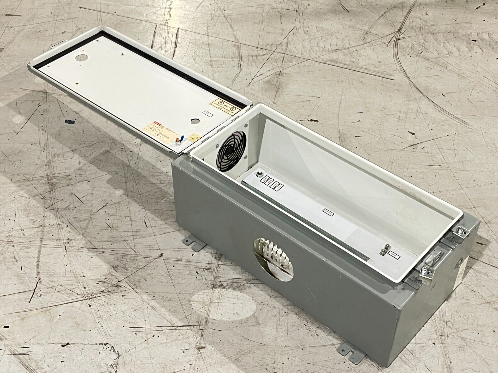 Hoffman A122408LP/SPL Industrial Control Panel Enclosure Type 12 13 12x24x8" - Maverick Industrial Sales