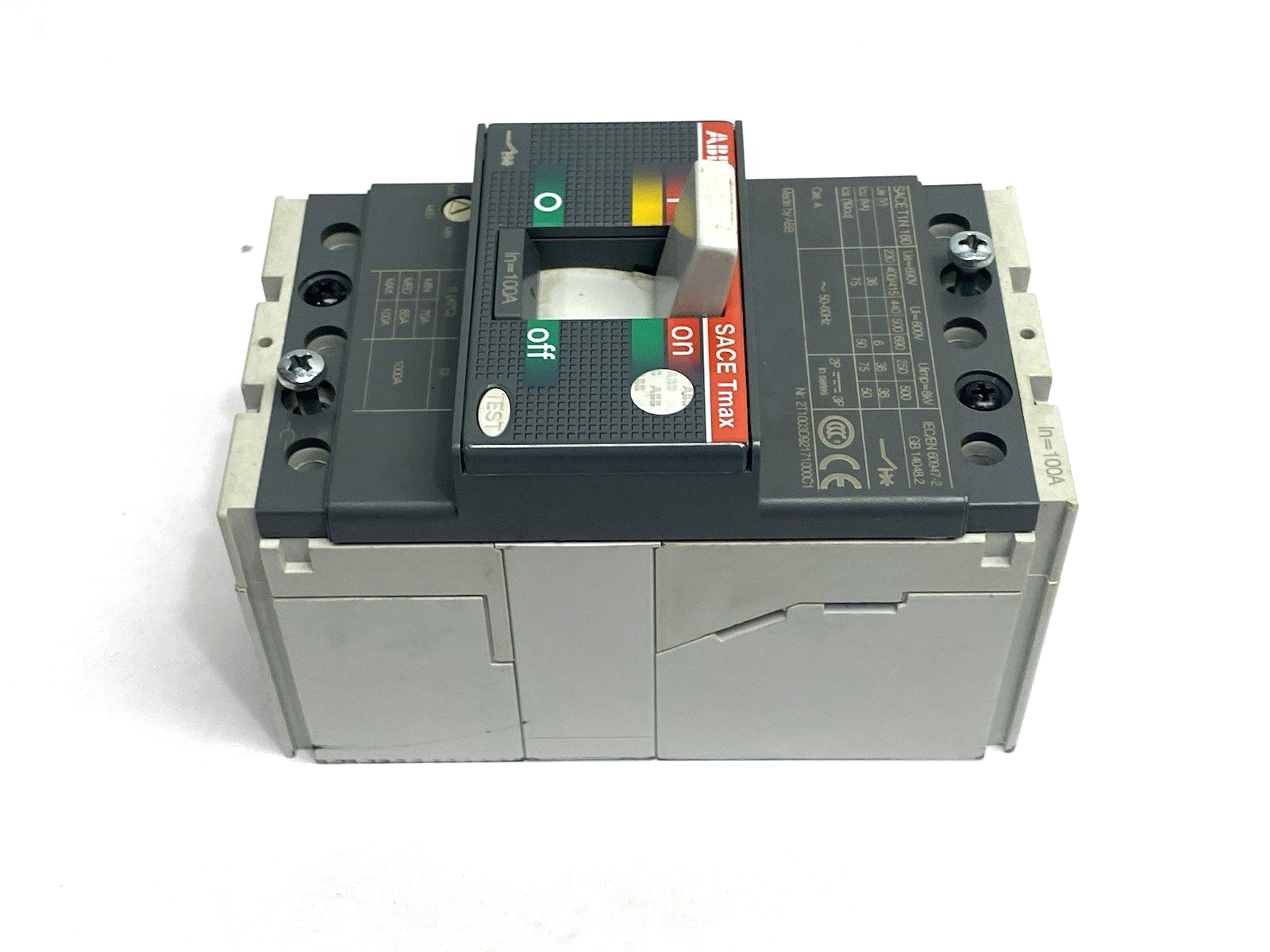 ABB 2T1003D92171000C1 Molded Case Circuit Breaker SACE Tmax 3-Pole SACET1N160 - Maverick Industrial Sales