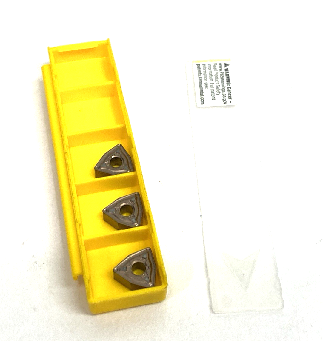 5696935 | Kennametal Kenloc™ Turning Insert Medium-Negative WNMG060408MN PKG OF 3 - New – Open box - Maverick Industrial Sales