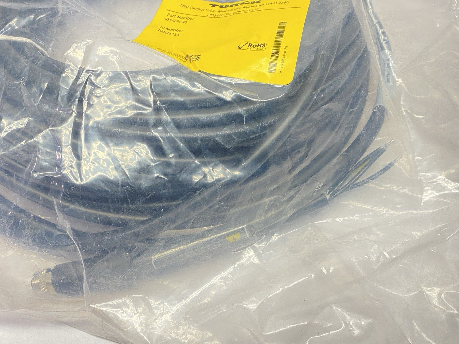 RKP46PS-30 | Turck Power Cordset Single Ended Female M12 4-Pin 30m 200005133 - New - Maverick Industrial Sales