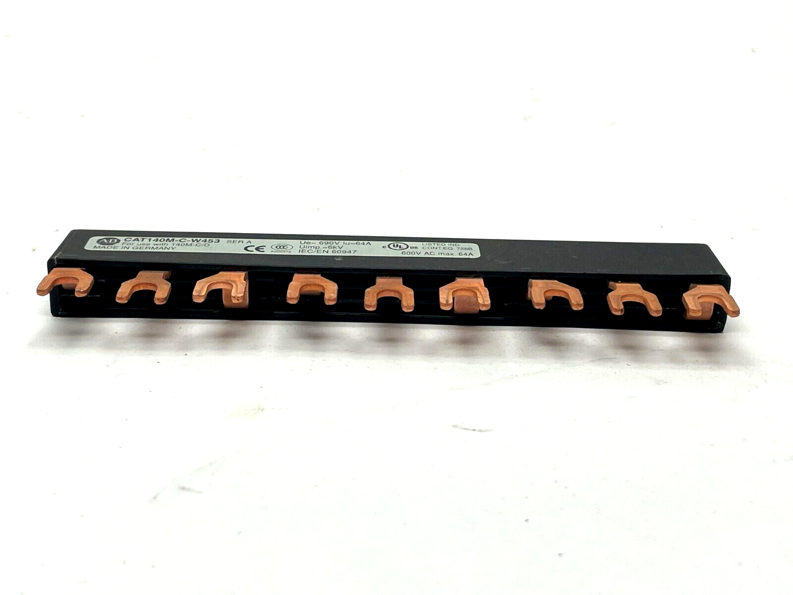 CAT140M-C-W453 | Allen Bradley Ser. A Busbar 600V 64A - Used - Maverick Industrial Sales