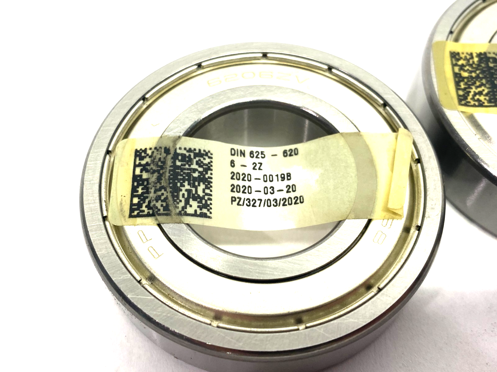 6206-2Z Shielded Radial Ball Bearing, LOT OF 2 - Maverick Industrial Sales