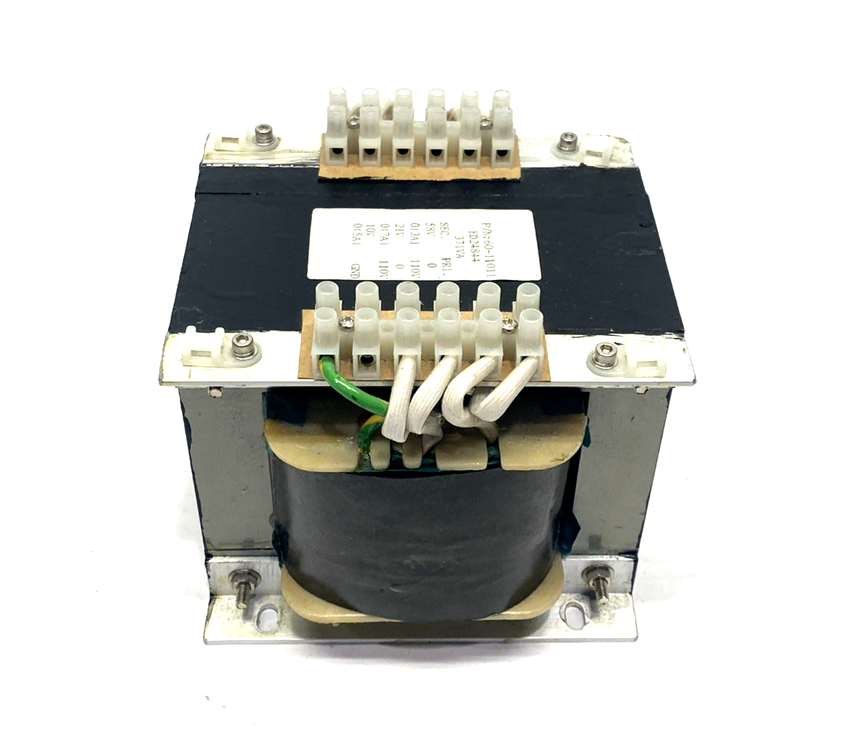 60-11011 Transformer 371VA 3PH 110V Pri. 58V 3A 21V 7A 10V 5A Sec. ED24844 - Maverick Industrial Sales