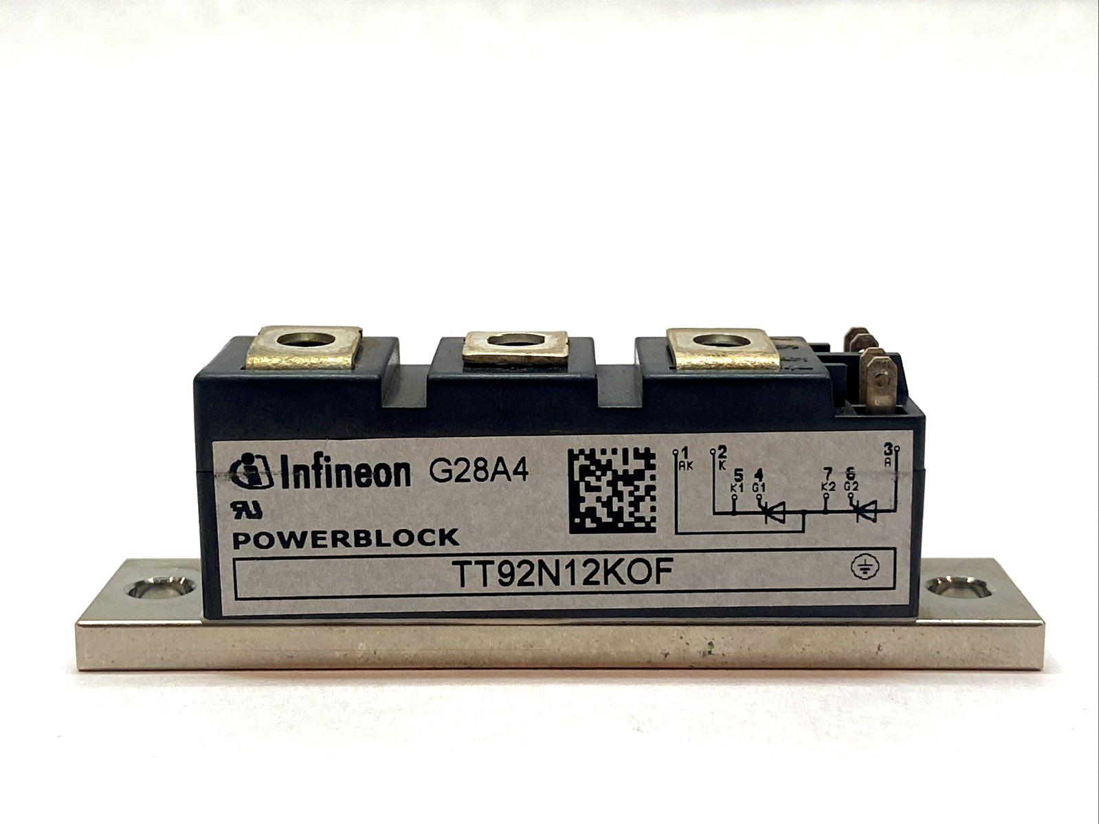 TT92N12KOF | Infineon Thyristor Power Module 92A 1200V - Used - Maverick Industrial Sales
