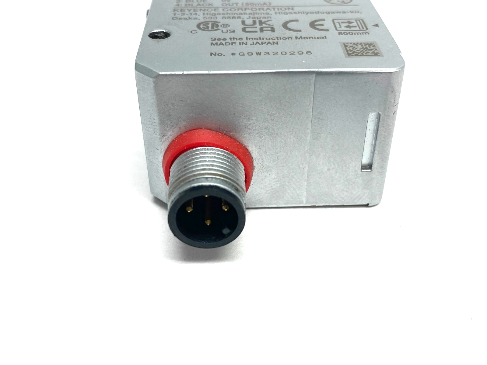 Keyence LR-W500C Full-Spectrum Self-Contained Sensor, M12 4-Pin Connector - Maverick Industrial Sales