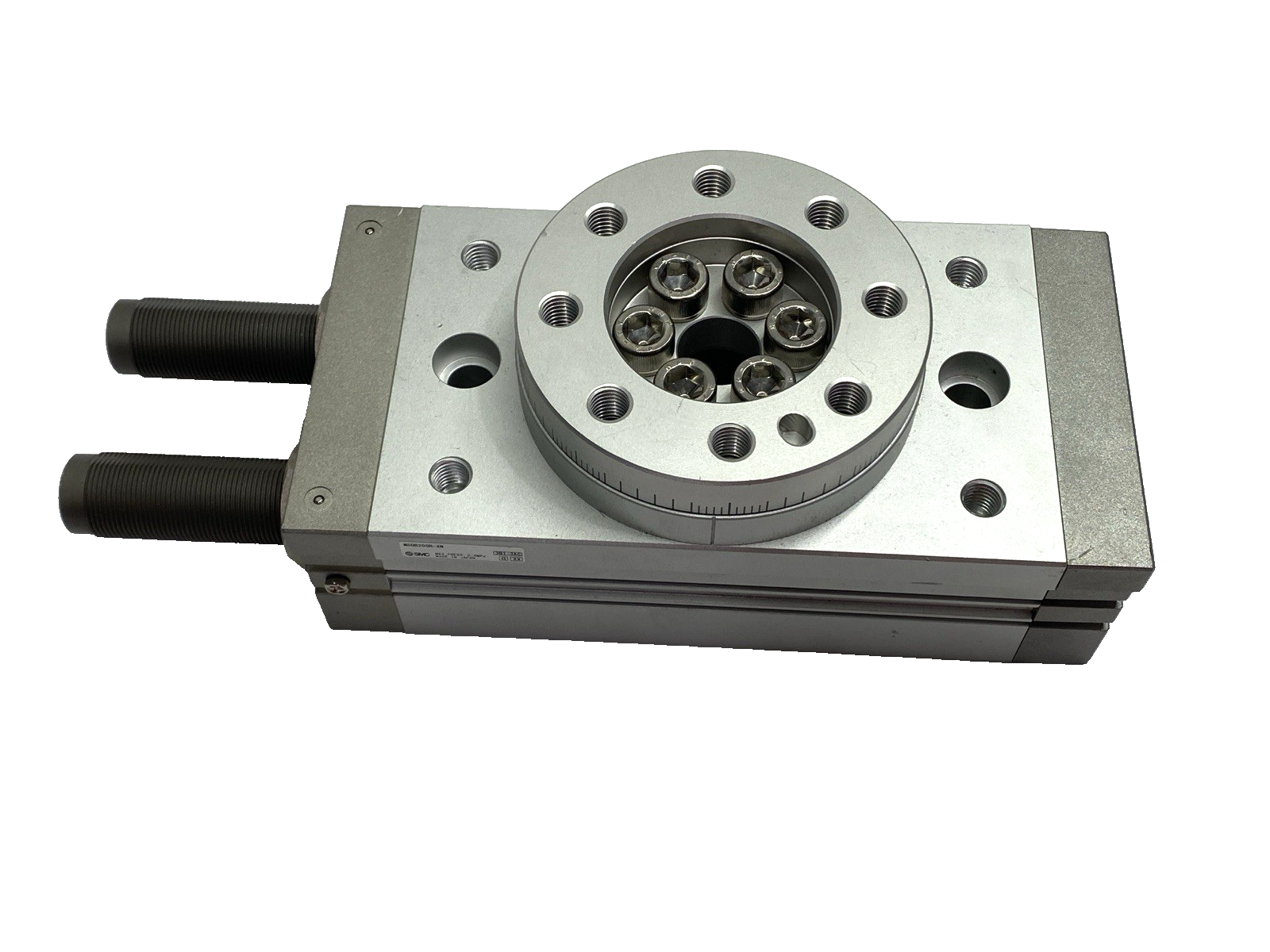 MSQB200R-XN | SMC Pneumatic Rotary Table 190 Degree Rotation SHELFWARE - New – Open box - Maverick Industrial Sales