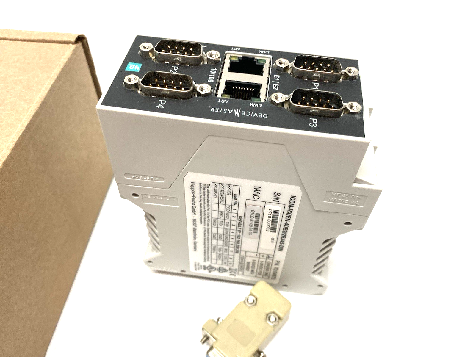 ICDM-RX/EN-4DB9/2RJ45-DIN | Pepperl+Fuchs Comtrol EtherNet/IP +Gateway 70104872 - New Other - Maverick Industrial Sales