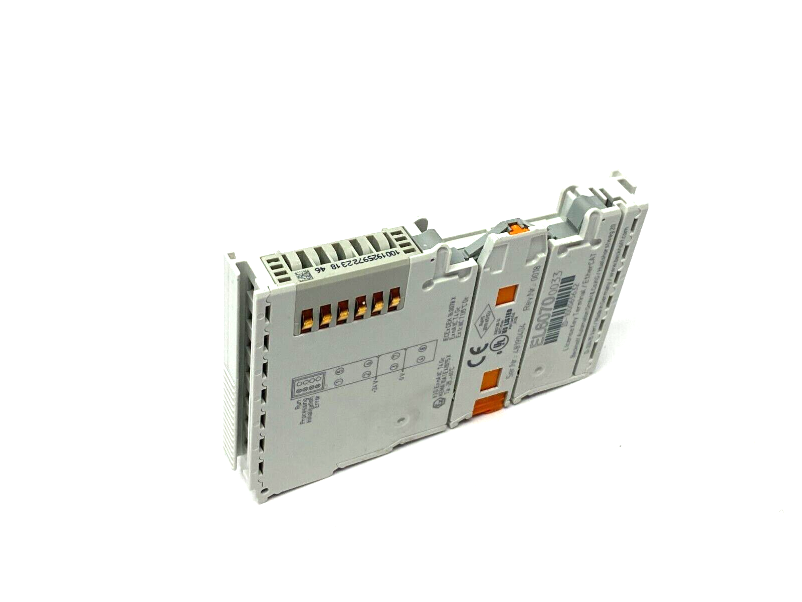 Beckhoff EL6070-0033 EtherCAT License Key Terminal Rev. 0018 - Maverick Industrial Sales