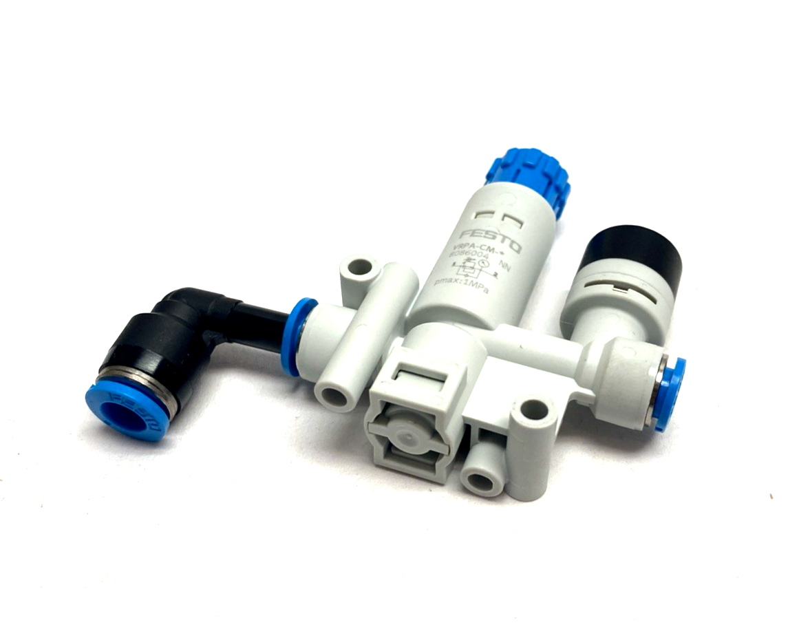 Festo VRPA-CM-Q6-E Pressure Regulator 6mm Tube O.D. 8086004 - Maverick Industrial Sales