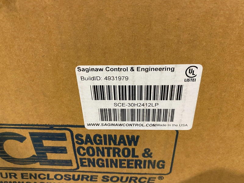 Saginaw Control & Engineering SCE-30H2412LP Wall Mount Enclosure Gray Steel - Maverick Industrial Sales