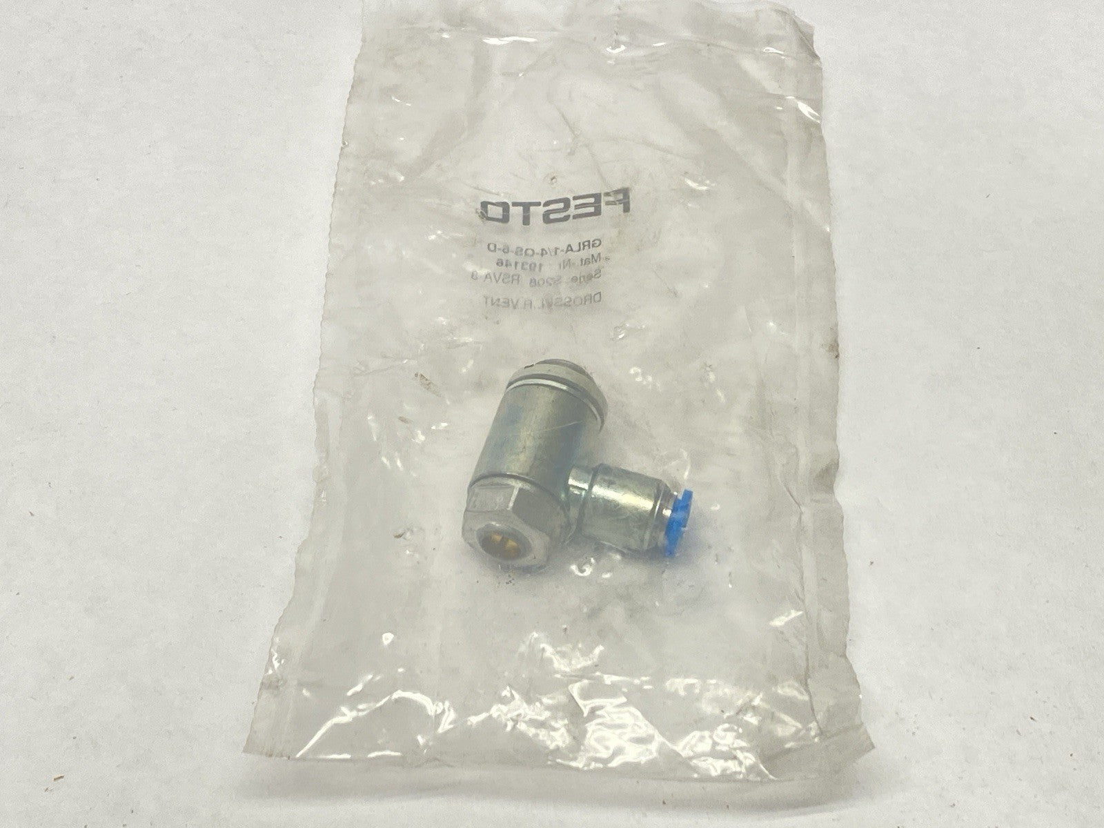 Festo GRLA-1/4-QS-6-D One-Way Flow Control Valve 193146 - Maverick Industrial Sales