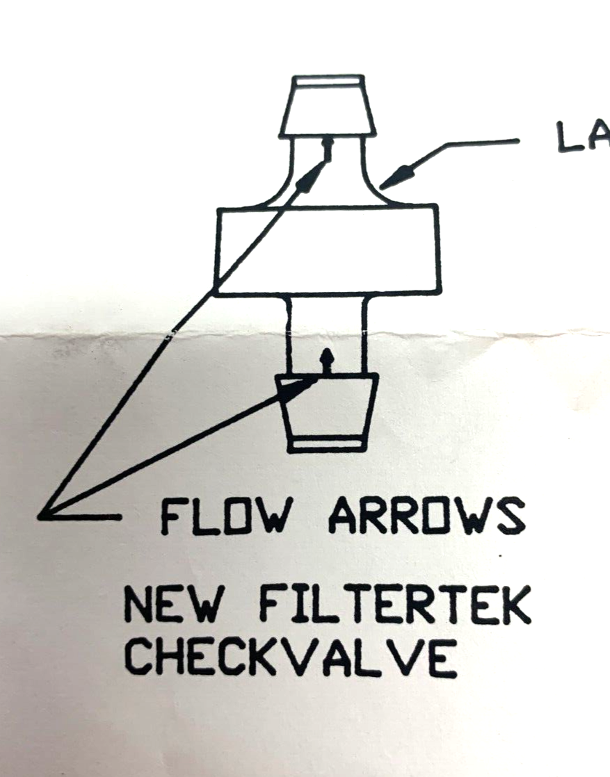 FilterTek 431000-400 Plastic Check Valve - Maverick Industrial Sales