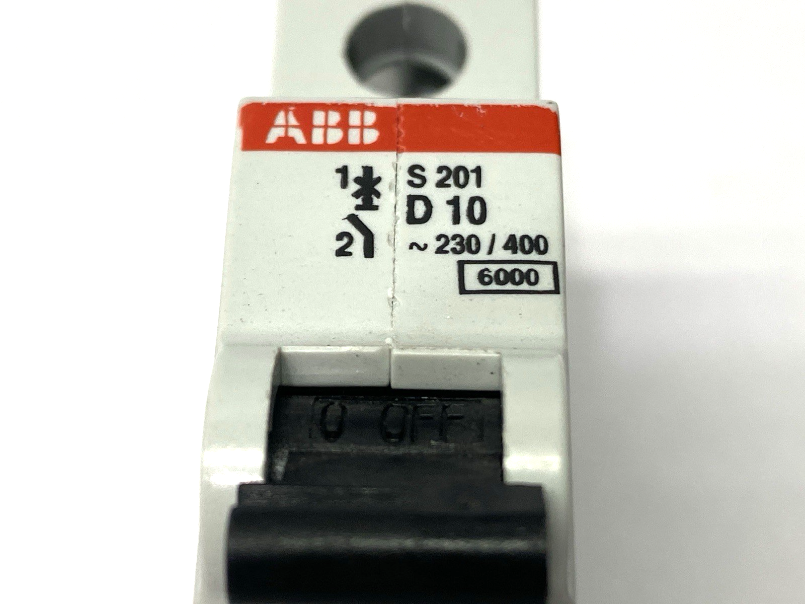 ABB S201-D10 Miniature Circuit Breaker 1-Pole 10A - Maverick Industrial Sales