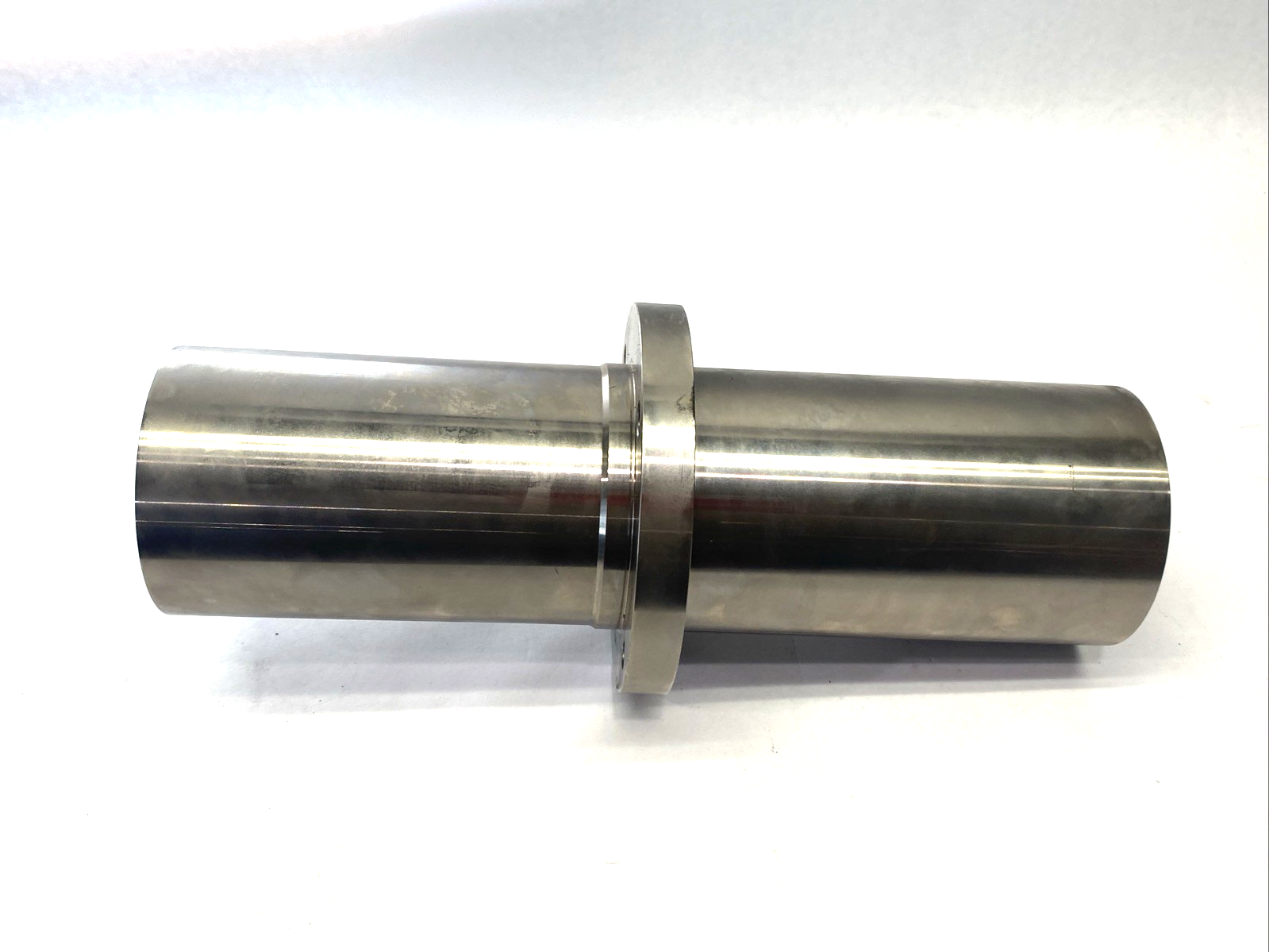 Double Length Round Flange Linear Bearing, for 2-3/8" Shaft, 16" OAL, Steel - Maverick Industrial Sales