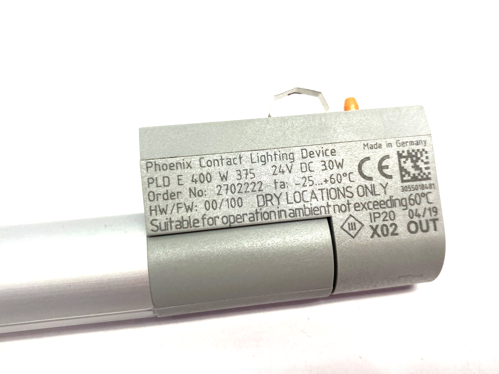 2702222 | Phoenix Contact Enclosure Light Strip PLD E 400 W 375 LED NO DIN CLIPS - Used - Maverick Industrial Sales