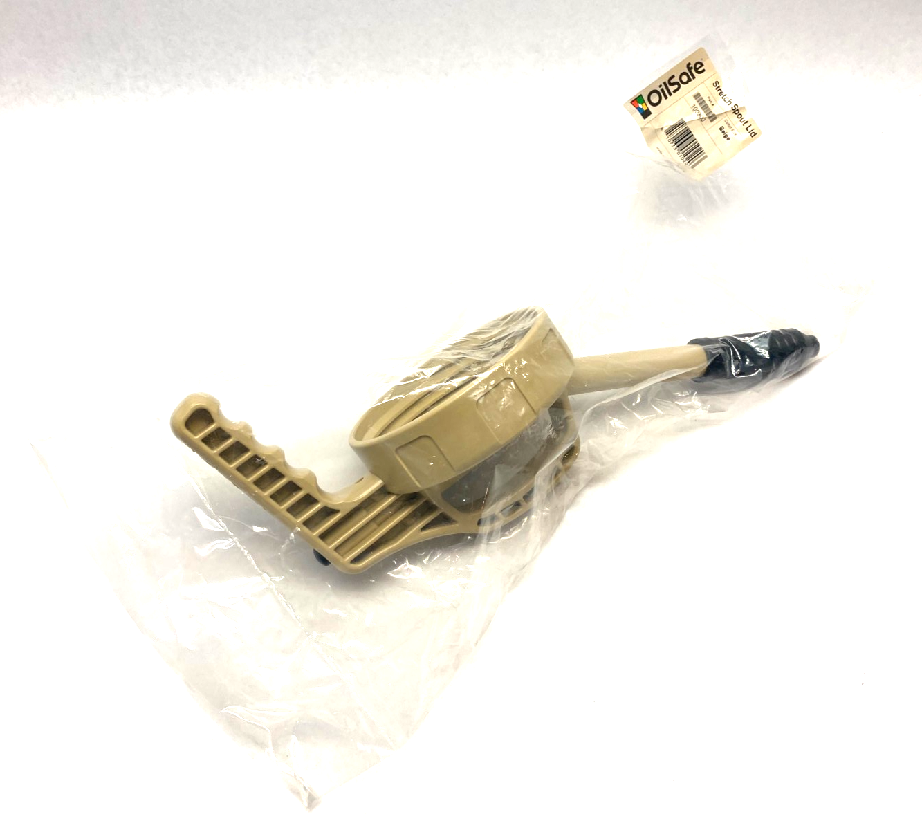 10300 | Oilsafe 100300 Stretch Spout Lid, Beige - New - Maverick Industrial Sales