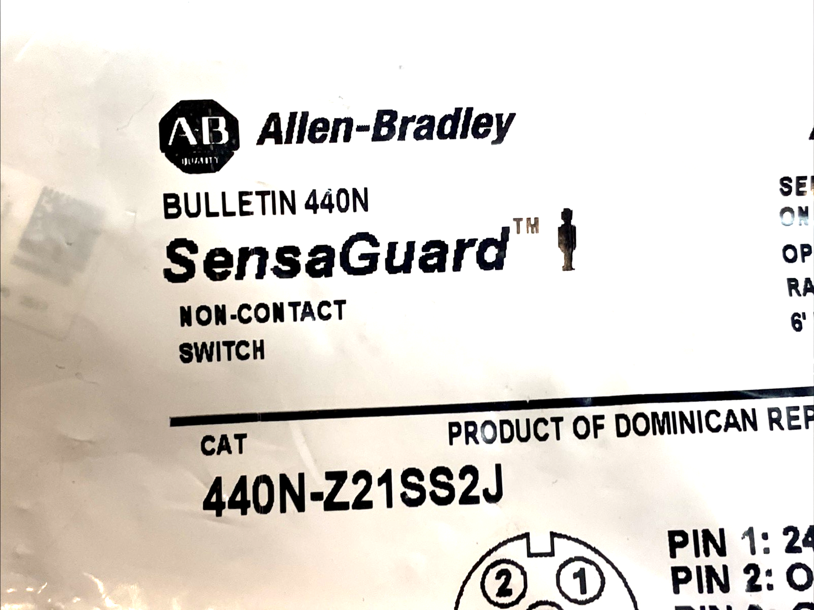 440N‑Z21SS2J | Allen Bradley SensaGuard 24V DC Non‑Contact Safety Switch - New - Maverick Industrial Sales