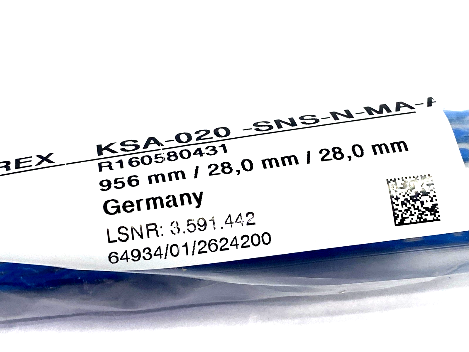 Bosch Rexroth R160580431 Ball Guide Linear Rail 956mm KSA-020-SNS-N-MA-AK - Maverick Industrial Sales