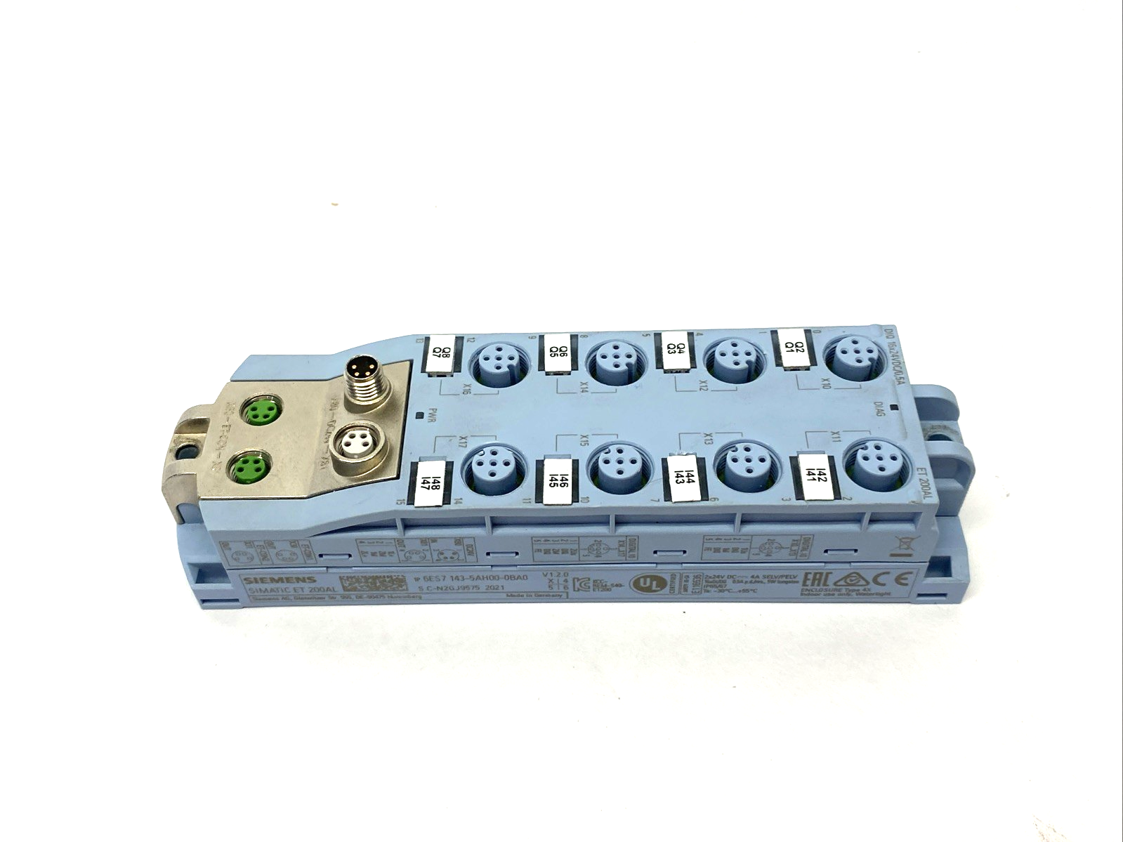 Siemens 6ES7143-5AH00-0BA0 SIMATIC ET 200AL, DIQ 16x24 V DC/0.5 A, 8xM12 - Maverick Industrial Sales