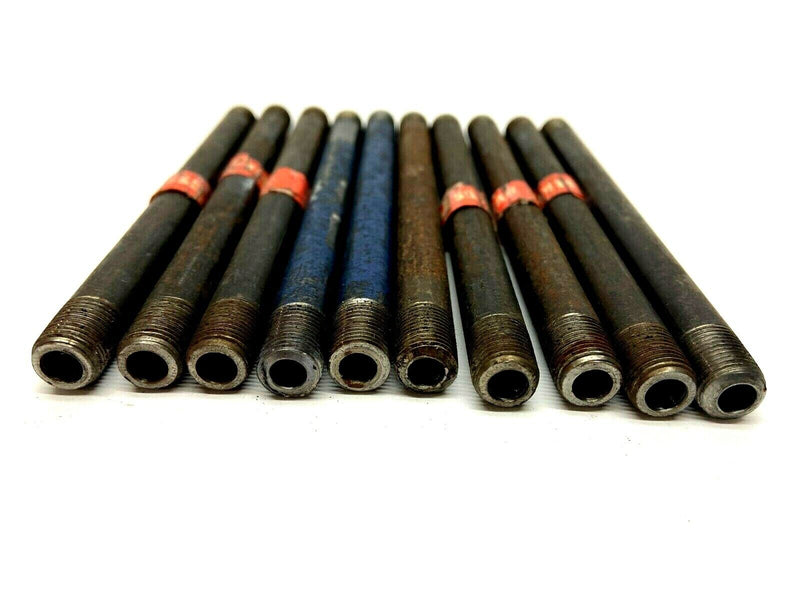 1/8" Threaded Steel Pipe Nipple 5" Long 2500 PSI Schedule 80 LOT OF 10 - Maverick Industrial Sales