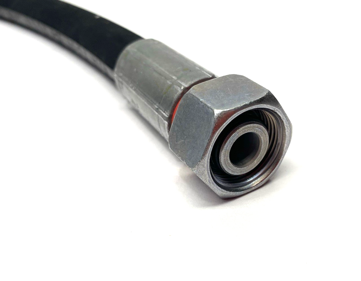 1SN DN12 WP 160bar Hydraulic Hose 2 Foot Length SAE100 R1S 1/2" 2320psi 4Q24 W40 - Maverick Industrial Sales