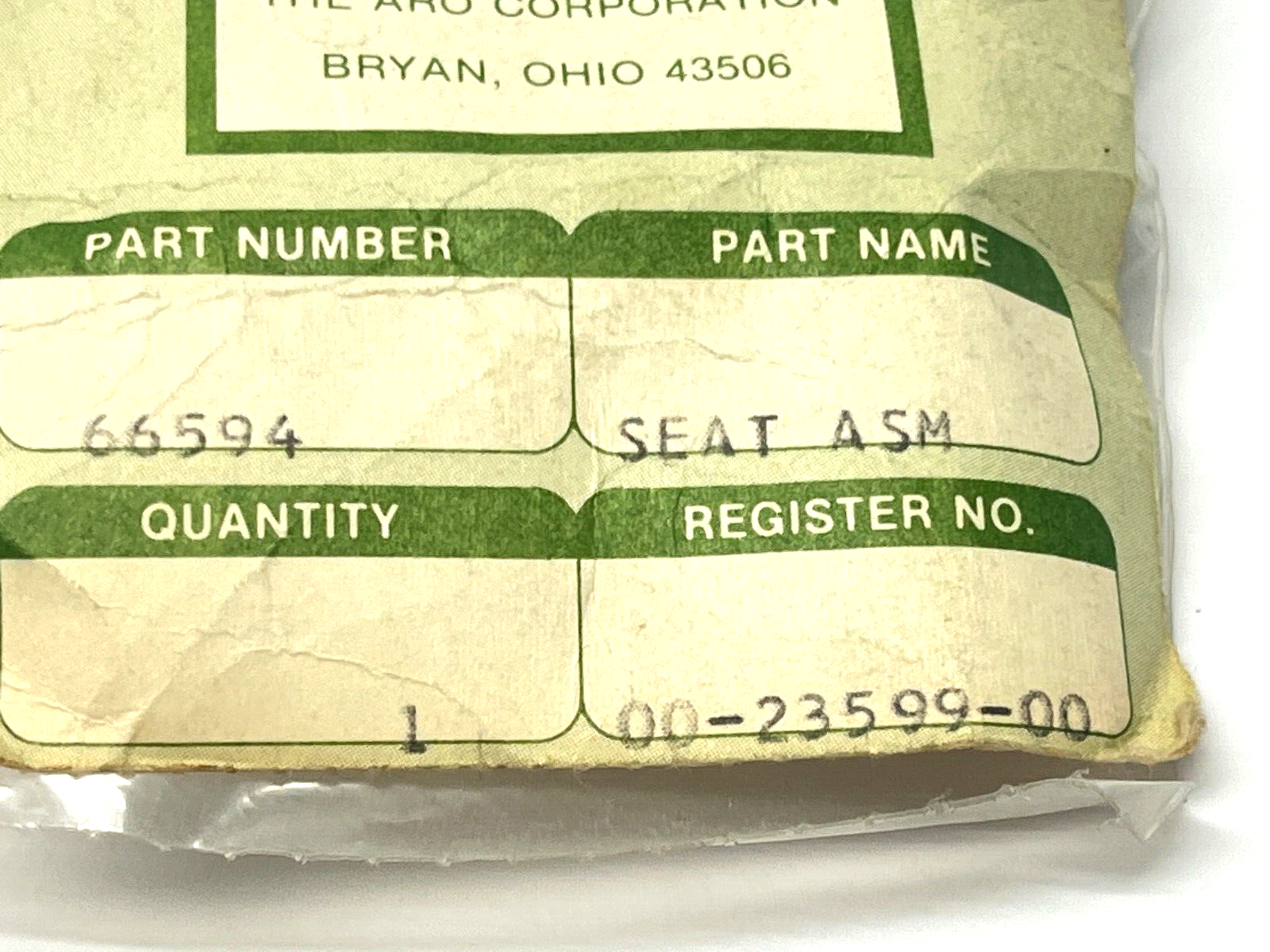 ARO 66594 Seat ASM - Maverick Industrial Sales