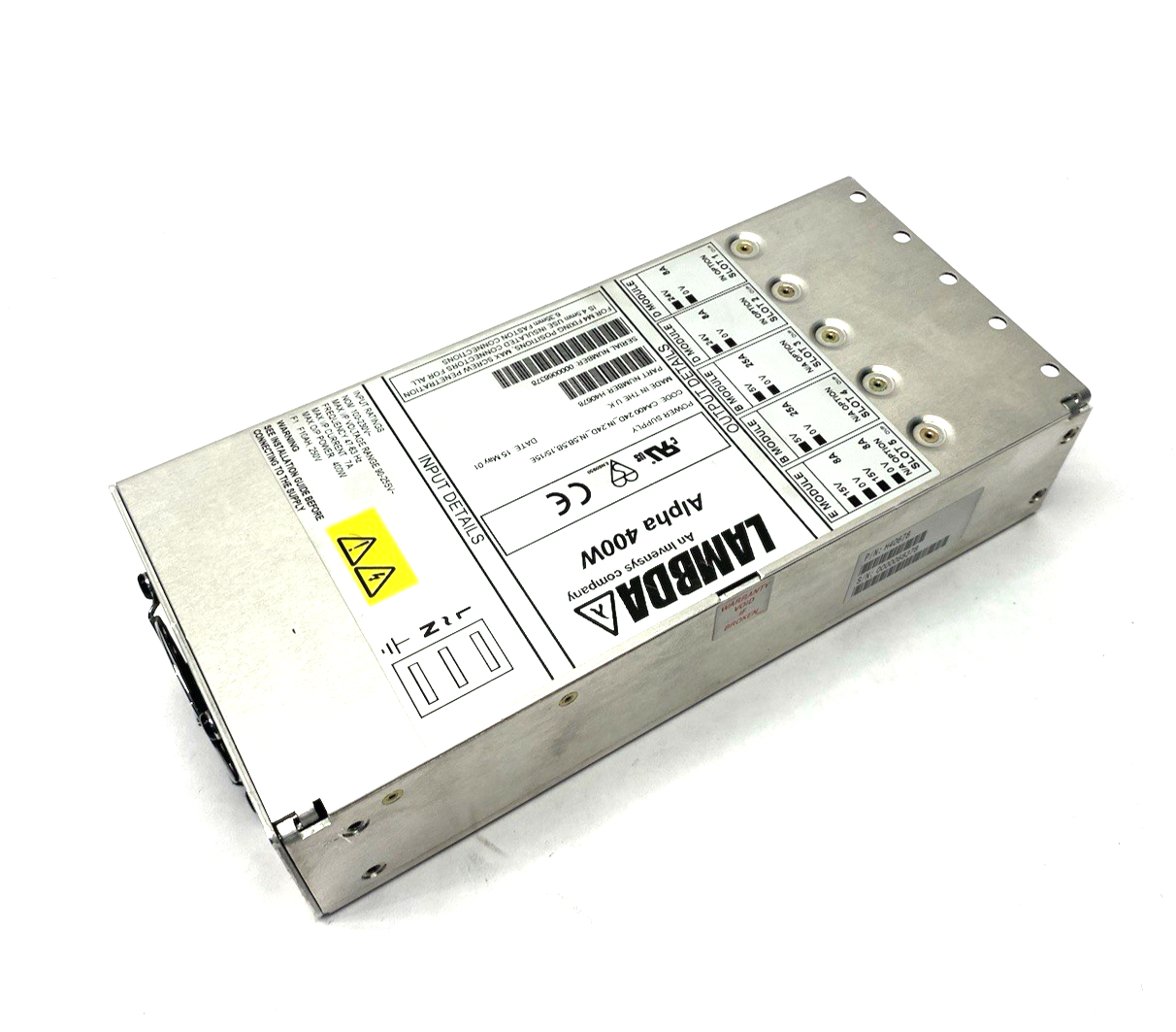 TDK Lambda H40678 Alpha 400W Power Supply CA400 24D_IN,24D_IN,5B,5B,15/15E - Maverick Industrial Sales