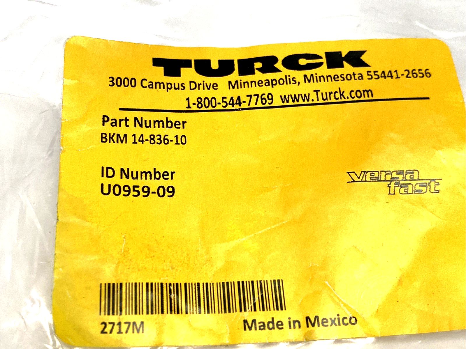 BKM 14-836-10 | Turck Cordset M16 14-Pin Female Straight 10m U0959-09 - New Other - Maverick Industrial Sales