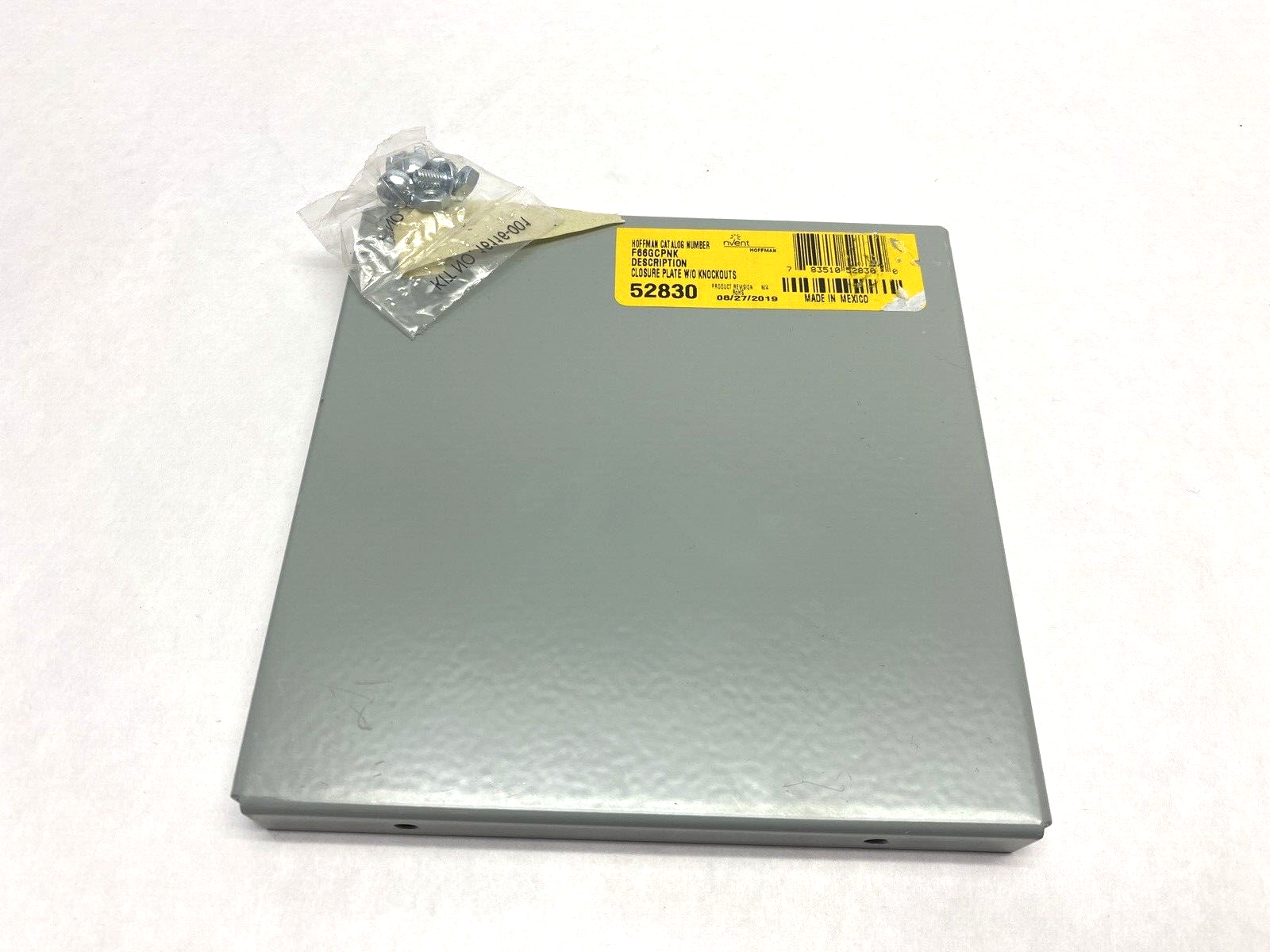 Hoffman F66GCPNK Closure Plate w/o Knockouts 52830 - Maverick Industrial Sales