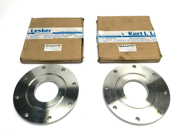 Kurt J. Lesker ZAP011QF100BF Weld Blank Flange QF100-B LOT OF 2 - Maverick Industrial Sales