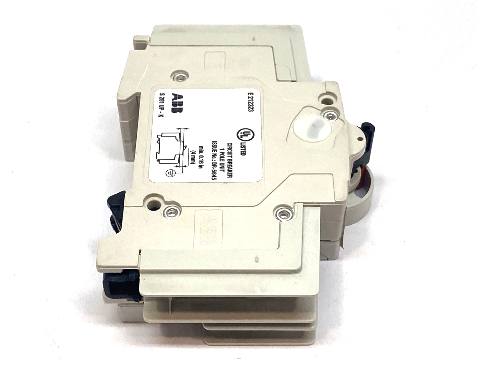 ABB S201UP-K15A Miniature Circuit Breaker 1P 15A 277VAC - Maverick Industrial Sales
