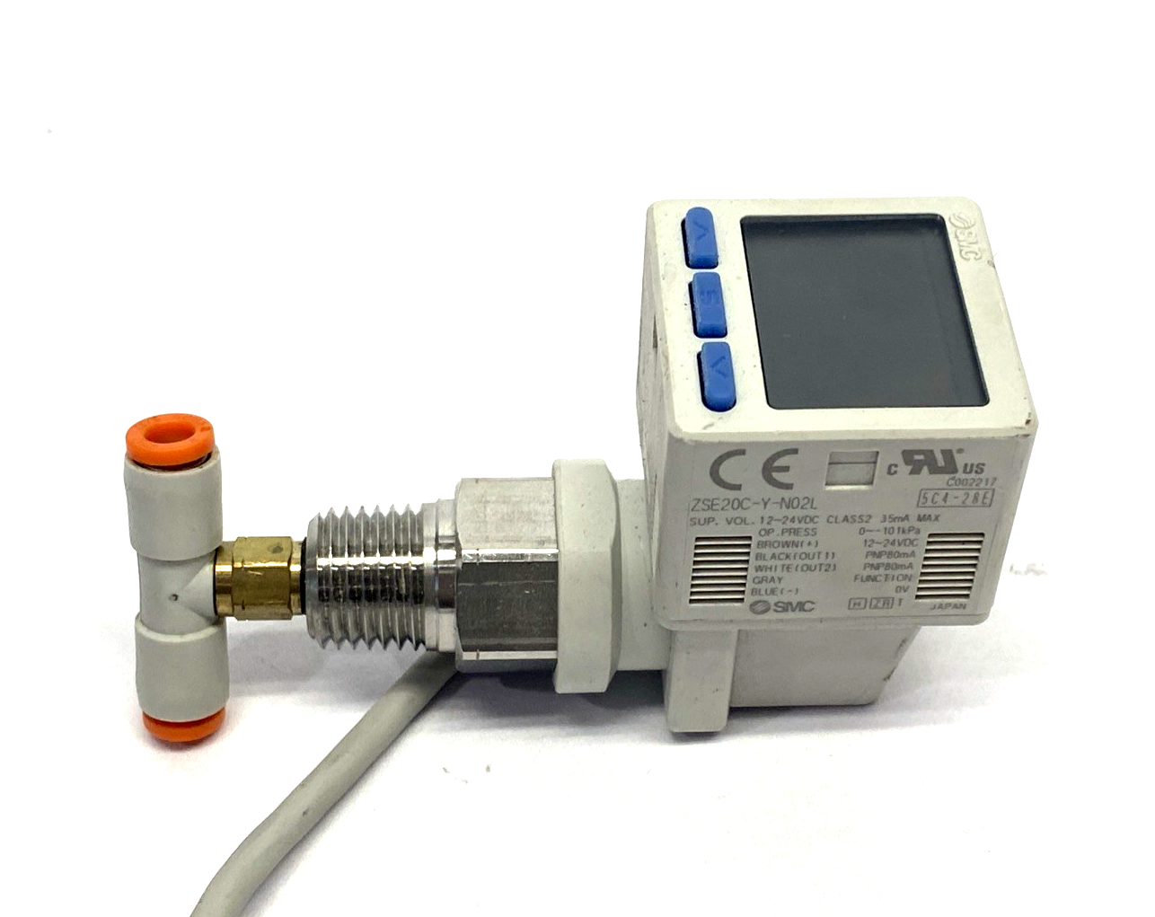 SMC ZSE20C-Y-N02L High Precision Digital Vacuum Switch 1/4" NPT - Maverick Industrial Sales