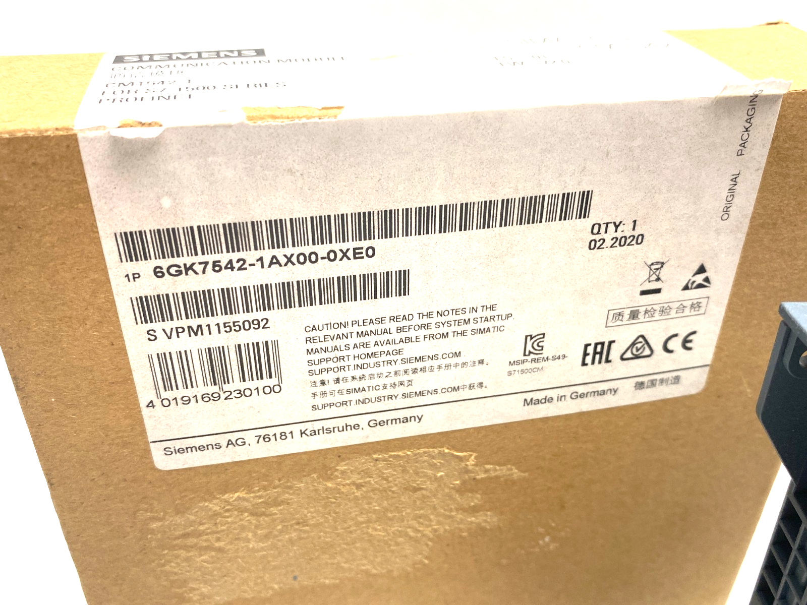 Siemens 6GK7542-1AX00-0XE0 SIMATIC NET CM1542-1 Communication Module - Maverick Industrial Sales