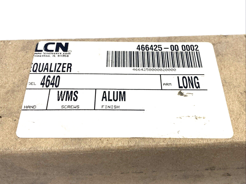 LCN 466425-00 0002 Equalizer Closer Arm, Long, Aluminum Finish, For Model 4640 - Maverick Industrial Sales