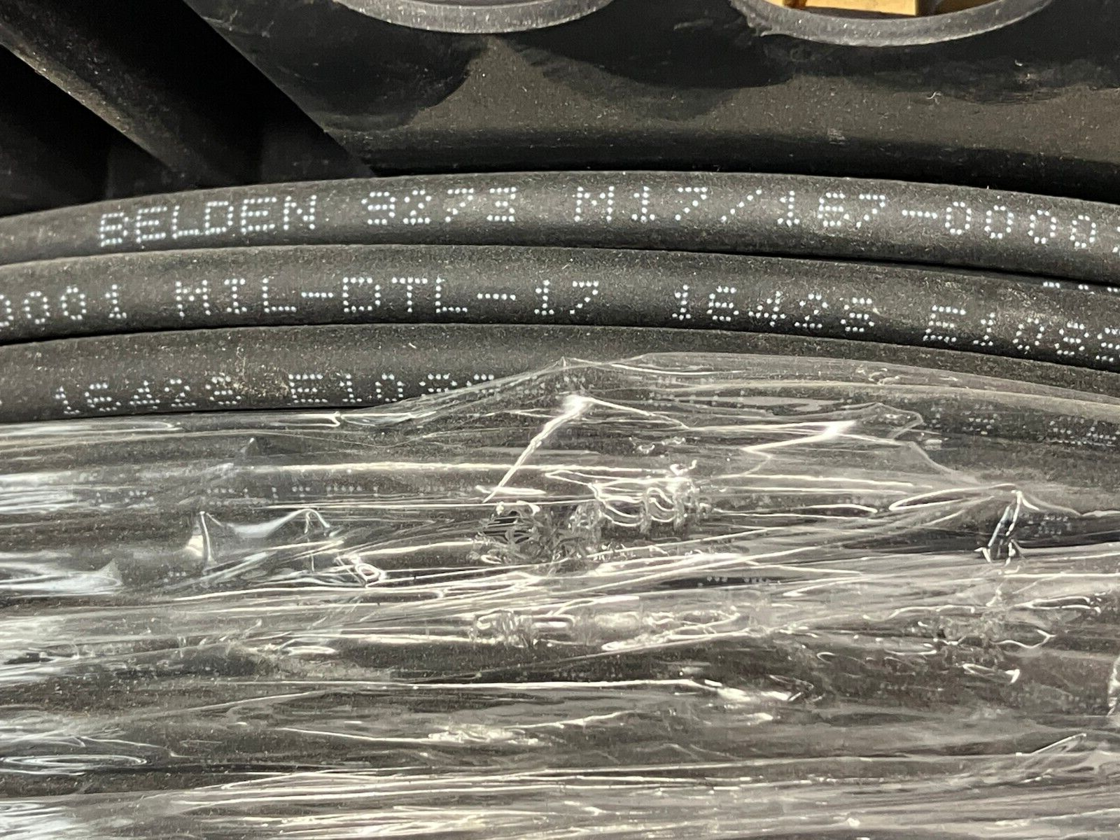 Belden 9273-010500 Coaxial Cable 19AWG 1C Shield Spool Black 500' FT - Maverick Industrial Sales