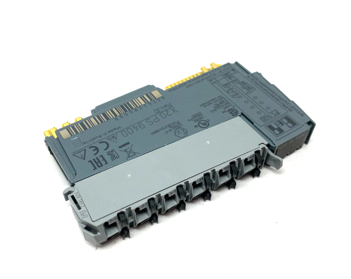 B&R Automation X20PS9400 Bus Controller Supply Module, Internal I/O, X2X Link - Maverick Industrial Sales