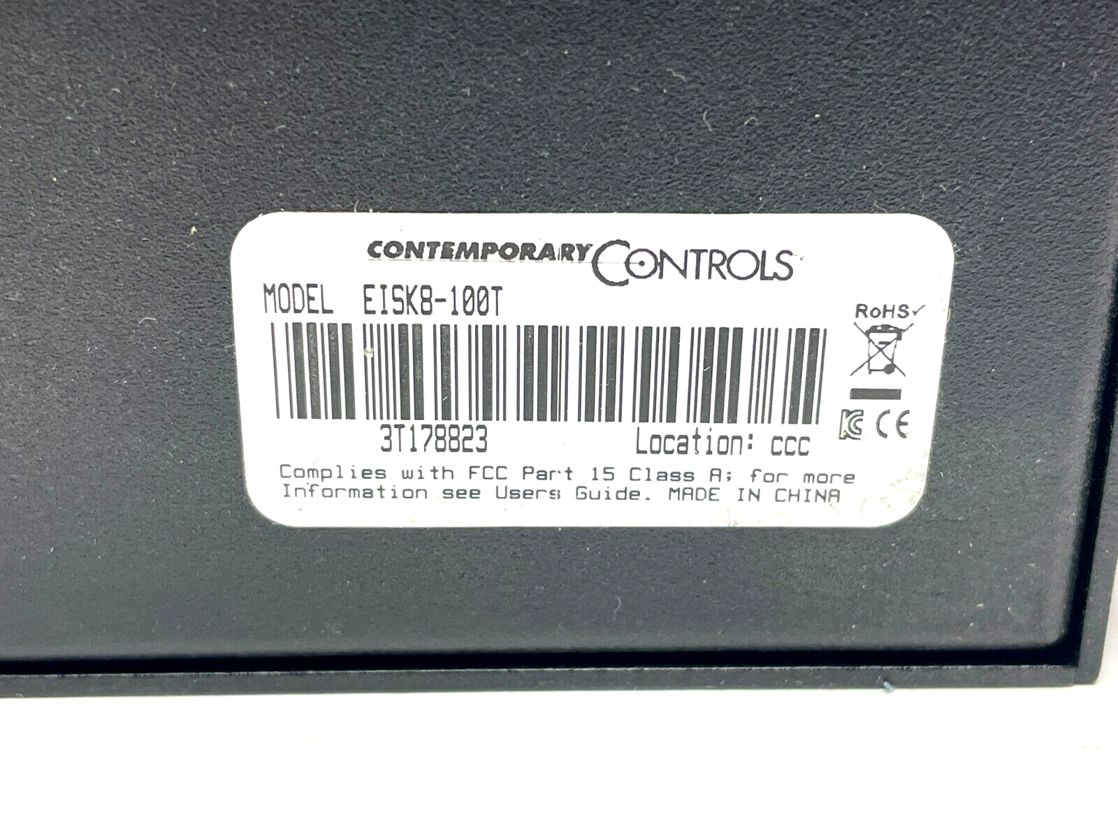Contemporary Controls CTRLink EISK8-100T Ethernet Switch 8-Port 10/100Mbps - Maverick Industrial Sales