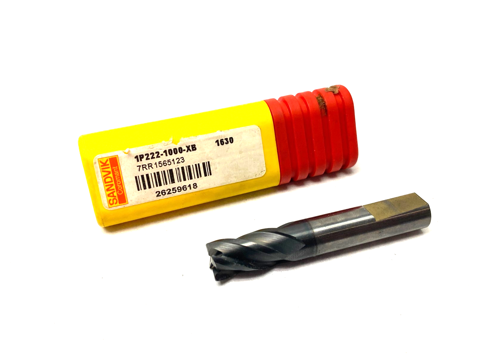 1P222-1000-XB 1630 | Sandvik CoroMill® Plura Solid Carbide End Mill 26259618 - New – Open box - Maverick Industrial Sales
