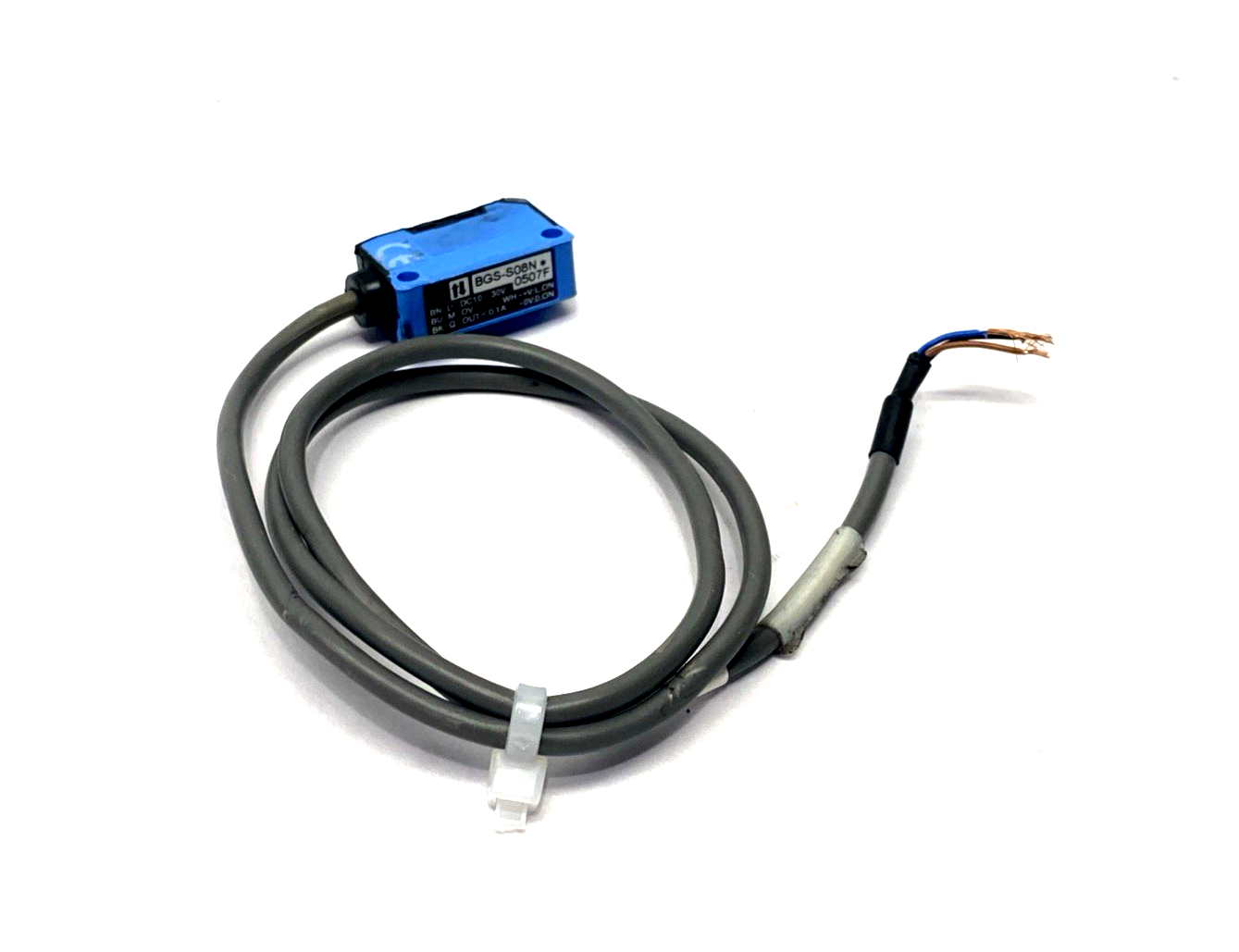 BGS-S08N | Sick Optex Photoelectric Sensor, CUT CABLE - Used - Maverick Industrial Sales
