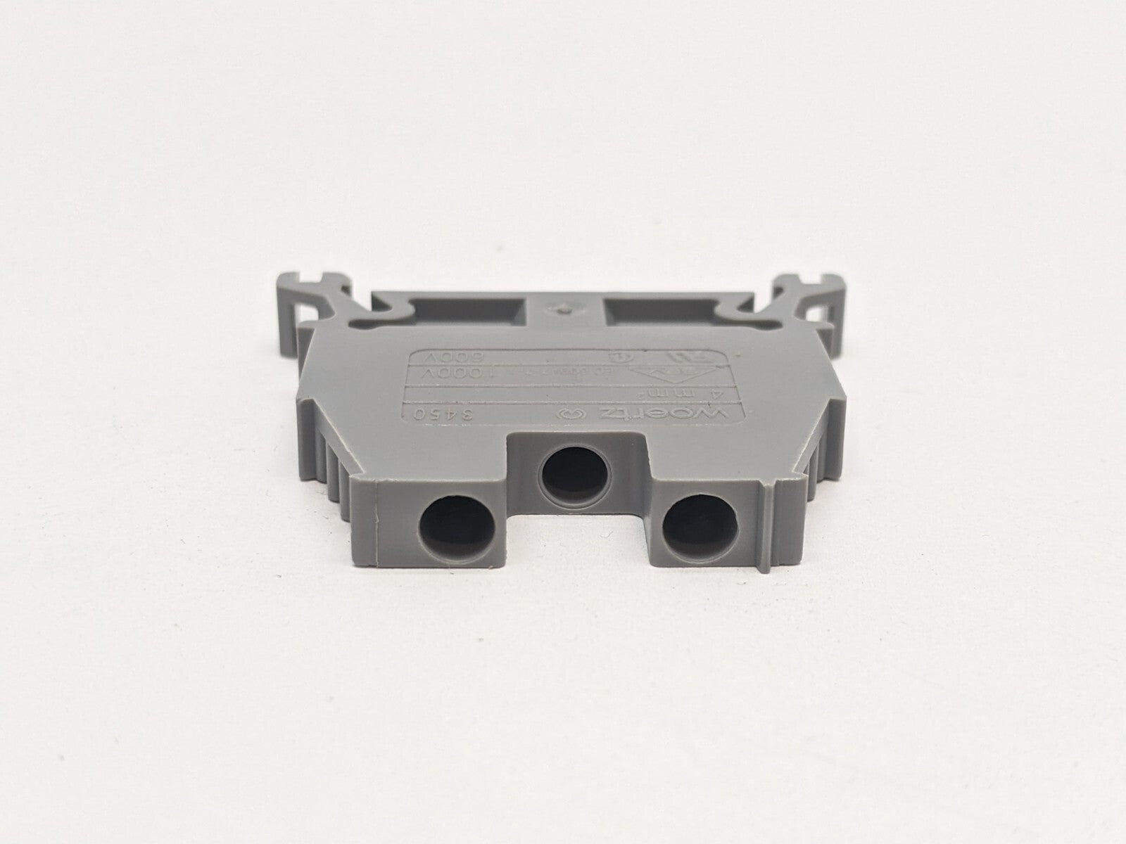 Woertz 3450 Terminal Block Gray 4mm LOT OF 10 - Maverick Industrial Sales