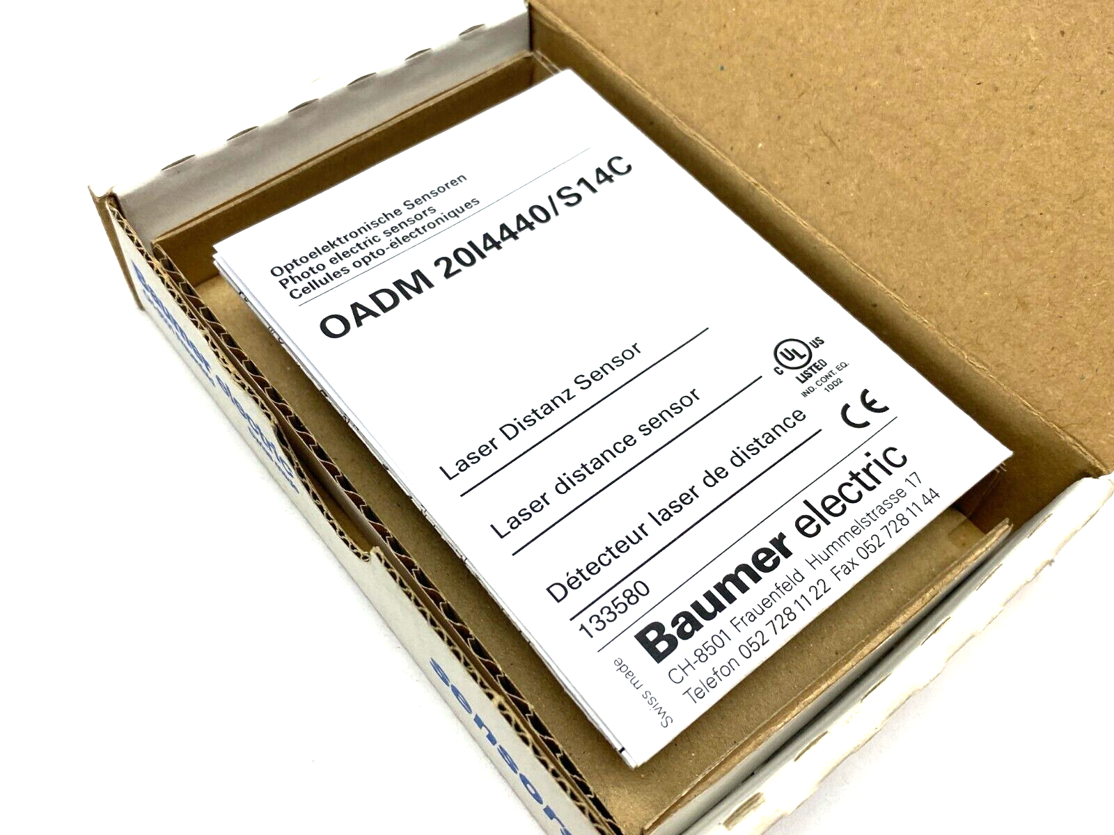 Baumer OADM 20I4440/S14C Teach-In: Button Distance Sensor 30~70mm 11077730 - Maverick Industrial Sales