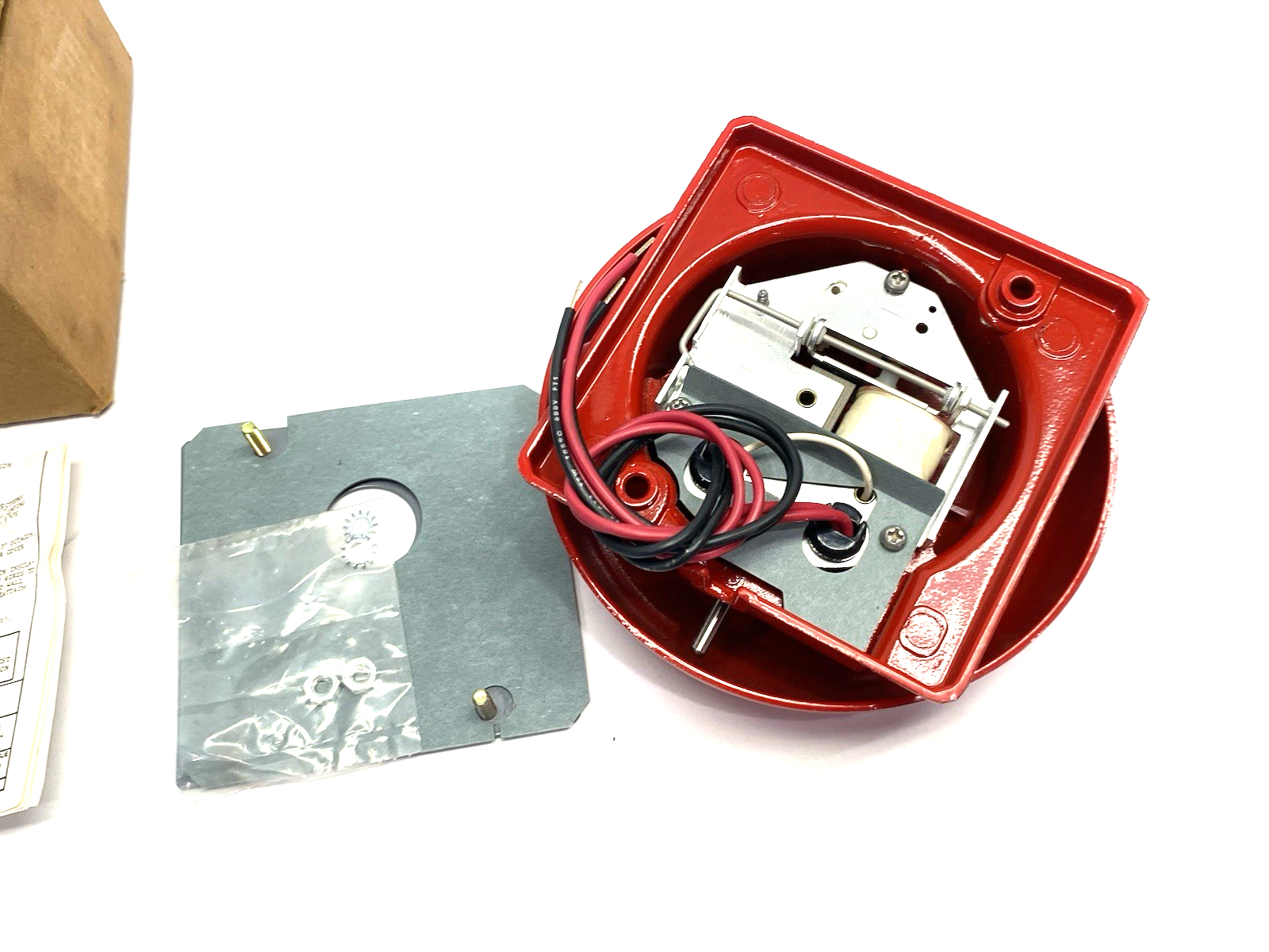 439D-6AW-R | Edwards Signaling Firebell Fire Alarm Bell, Vibrating, Red, 6" Dia. - New – Open box - Maverick Industrial Sales