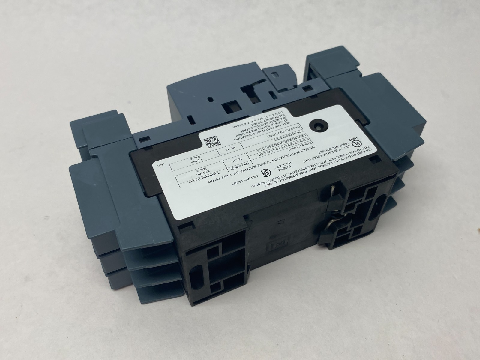 Siemens 3RV2811-1GD10 SIRIUS Motor Starter Circuit Breaker Frame Size S00 - Maverick Industrial Sales