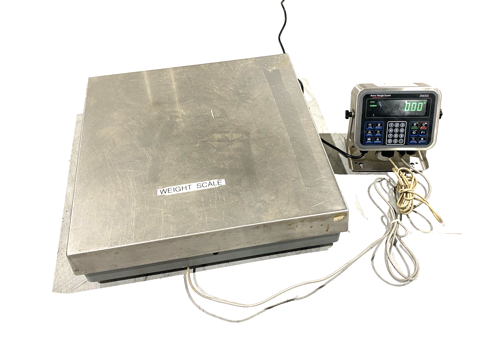 B-Tek BT-2424-100-CS-SP Weight Scale 24" x 24" 100Lb Cap, ZM303-SD1 Indicator - Maverick Industrial Sales